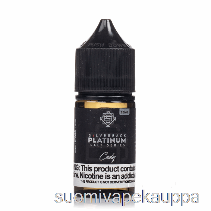 Vape Kauppa Cody - Silverback Platina -sarjan Suolat - 30ml 25mg
